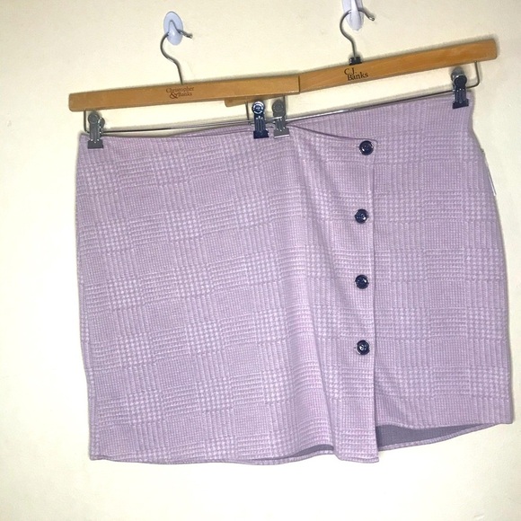 Joe Boxer pink Checker Gingham button detailed Skirt - Picture 1 of 16